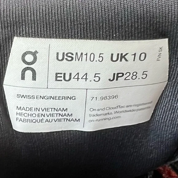 On Men's Cloudflyer 4 Running Shoes Ginger & White Pre-Owned - Picture 4 of 8